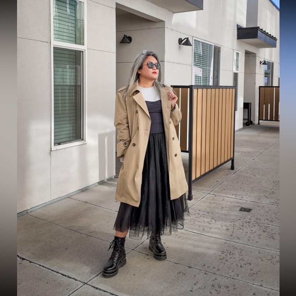 Jos A bank trench coat 40R